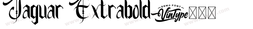 Jaguar Extrabold字体转换
